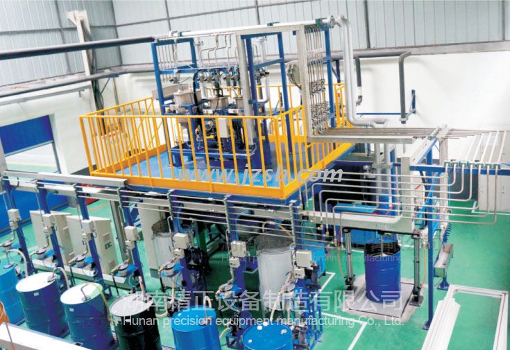 blending station for polyol and additives